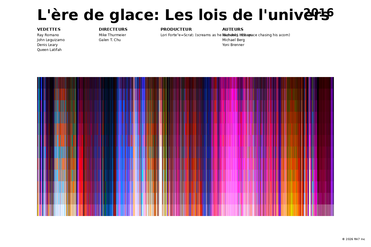 Aperçu de l’affiche pour L'ère de glace: Les lois de l'univers